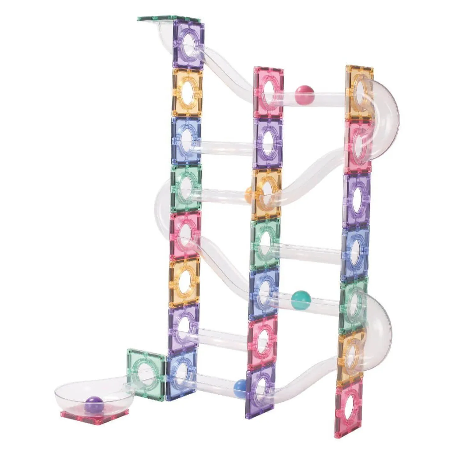 Klocki magnetyczne Ball Run Creative Pack Pastel - 110 el.