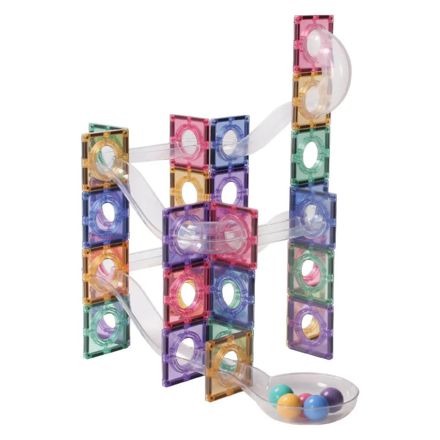 Klocki magnetyczne Ball Run Creative Pack Pastel - 110 el.