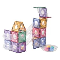 Klocki magnetyczne Ball Run Creative Pack Pastel - 70 el.