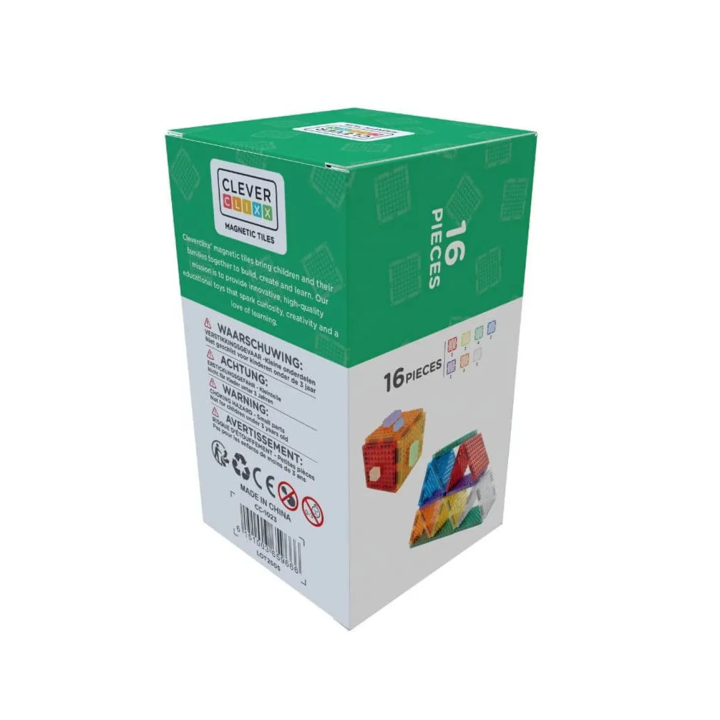 Klocki magnetyczne Brick Tiles Pack Intense - 16 el.