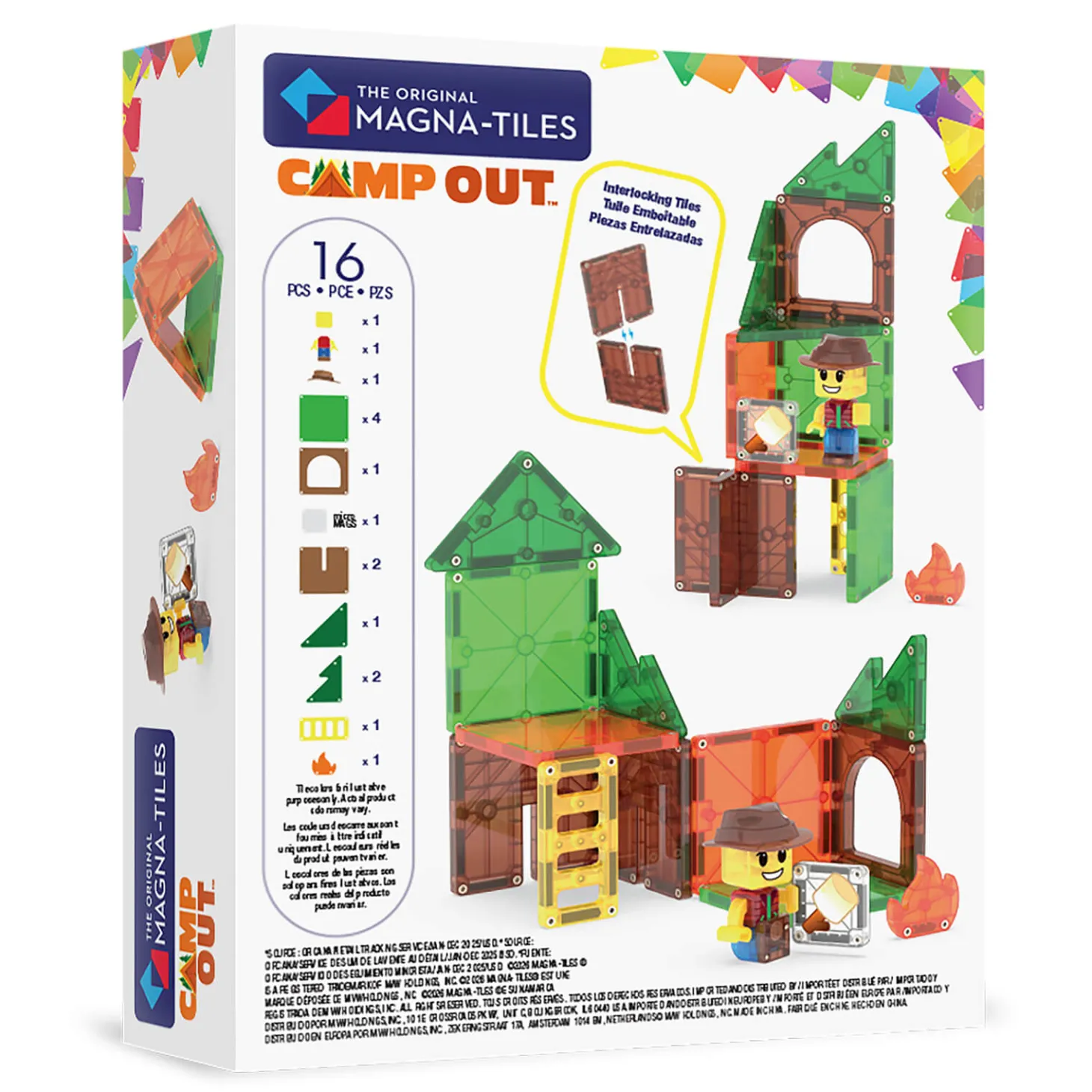 Klocki Magnetyczne Camp Out, 16 el.
