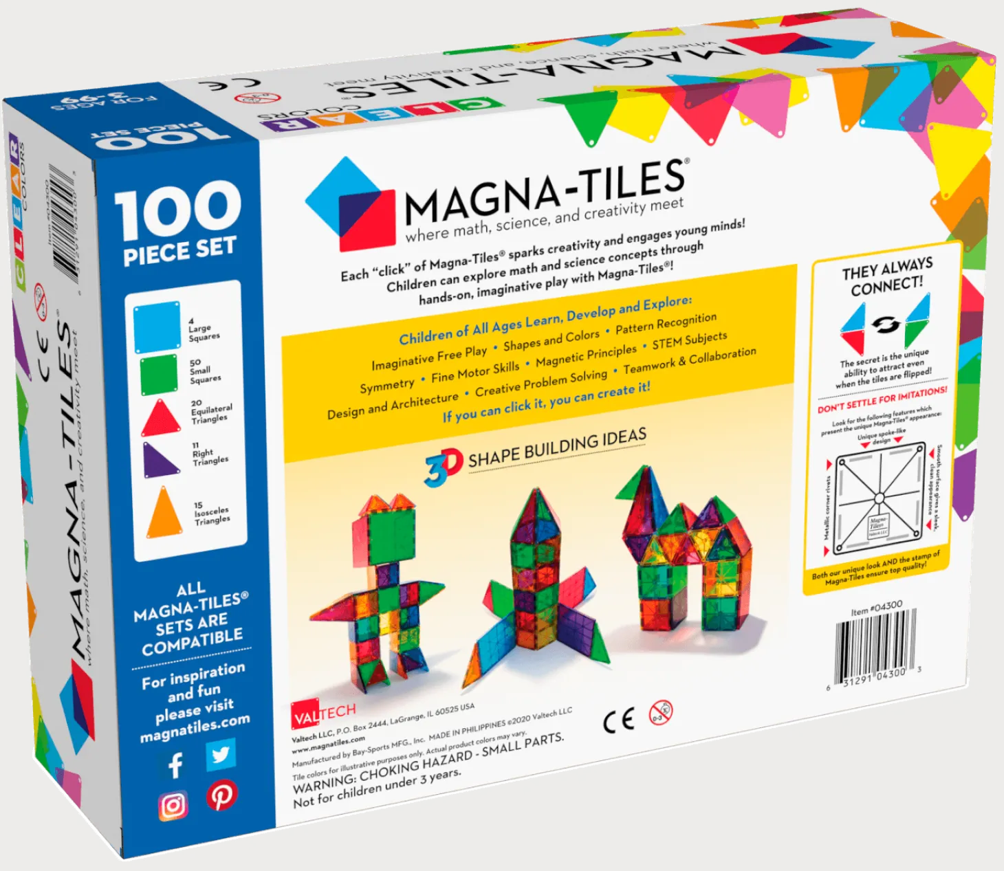 Klocki Magnetyczne Classic 100 el.