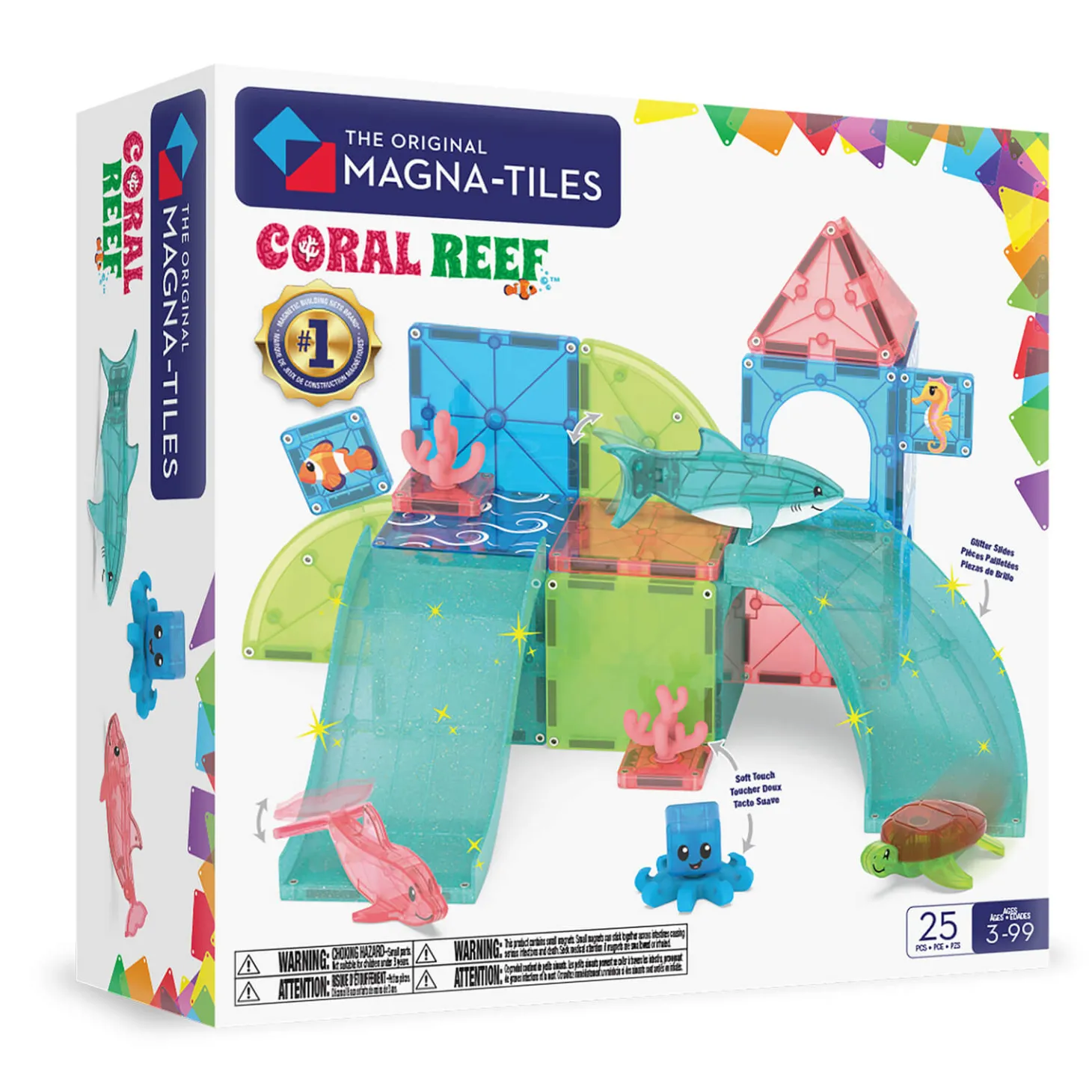 Klocki Magnetyczne Coral Reef, 25 el.