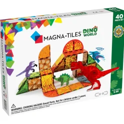 Klocki Magnetyczne Dino World 40 el.