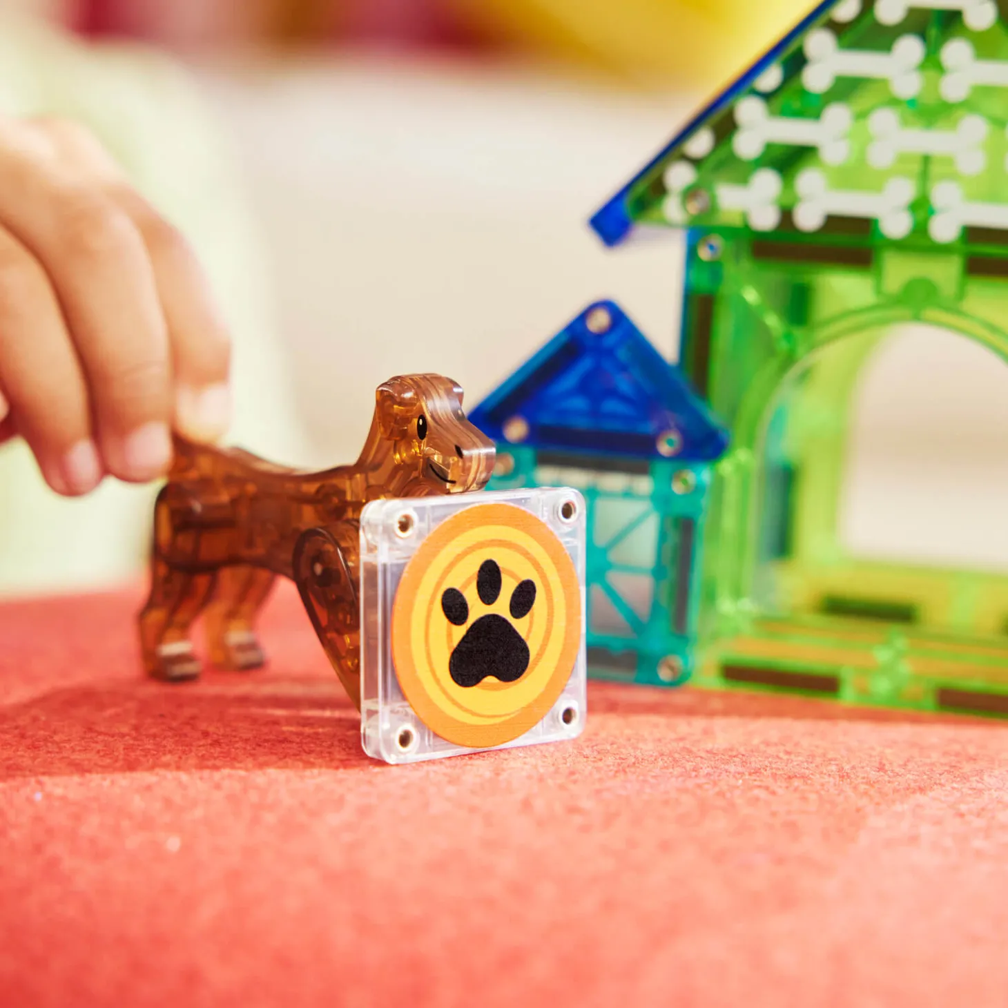 Klocki Magnetyczne Dog House 13 el.