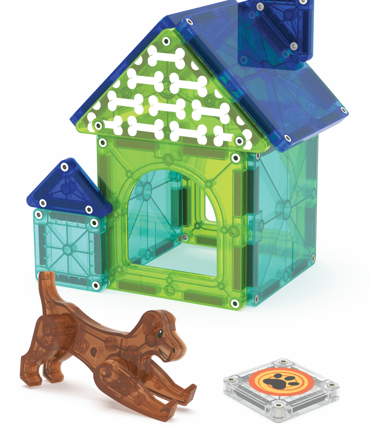 Klocki Magnetyczne Dog House 13 el.