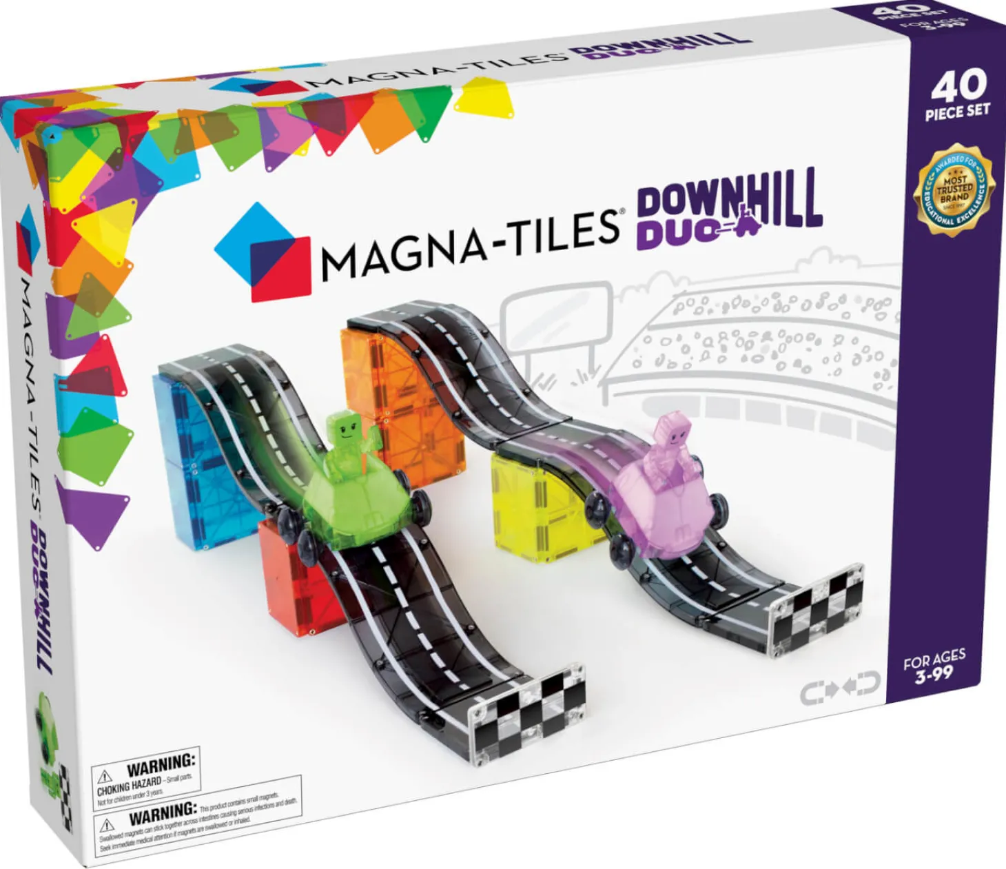Klocki Magnetyczne Downhill Duo 40 el.