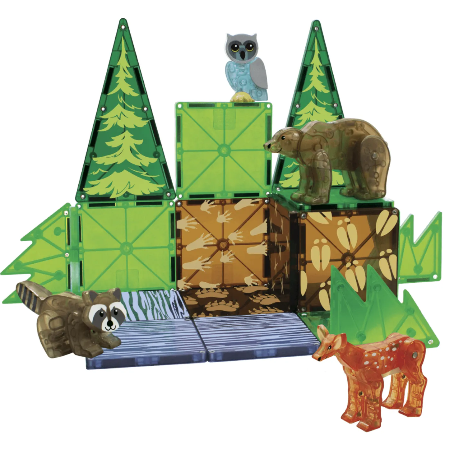 Klocki Magnetyczne Forest Animals 25 el.
