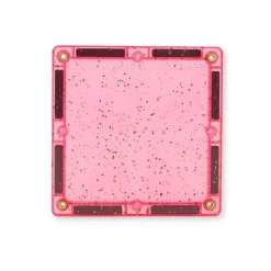 Klocki magnetyczne Glitter Tiles Pack Transparent & Pink - 16 el.