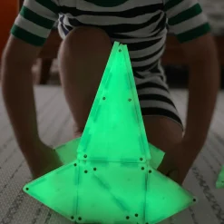 Klocki magnetyczne Glow 16 el.