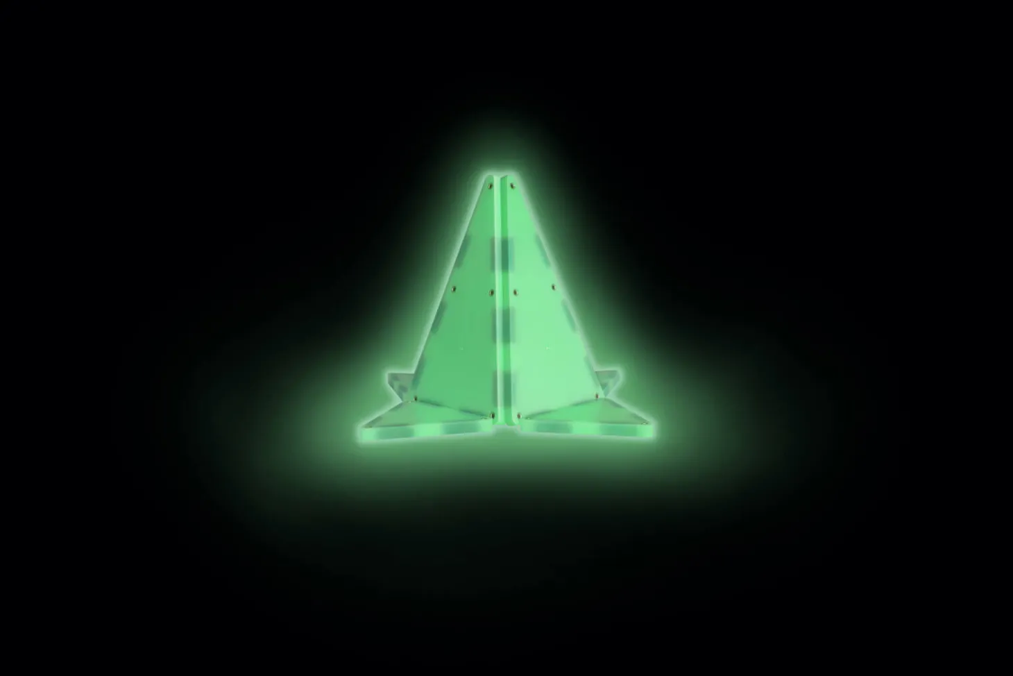 Klocki magnetyczne Glow 16 el.