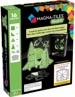 Klocki magnetyczne Glow 16 el.