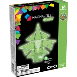 Klocki magnetyczne Glow 16 el.