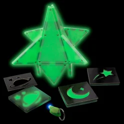 Klocki magnetyczne Glow 16 el.