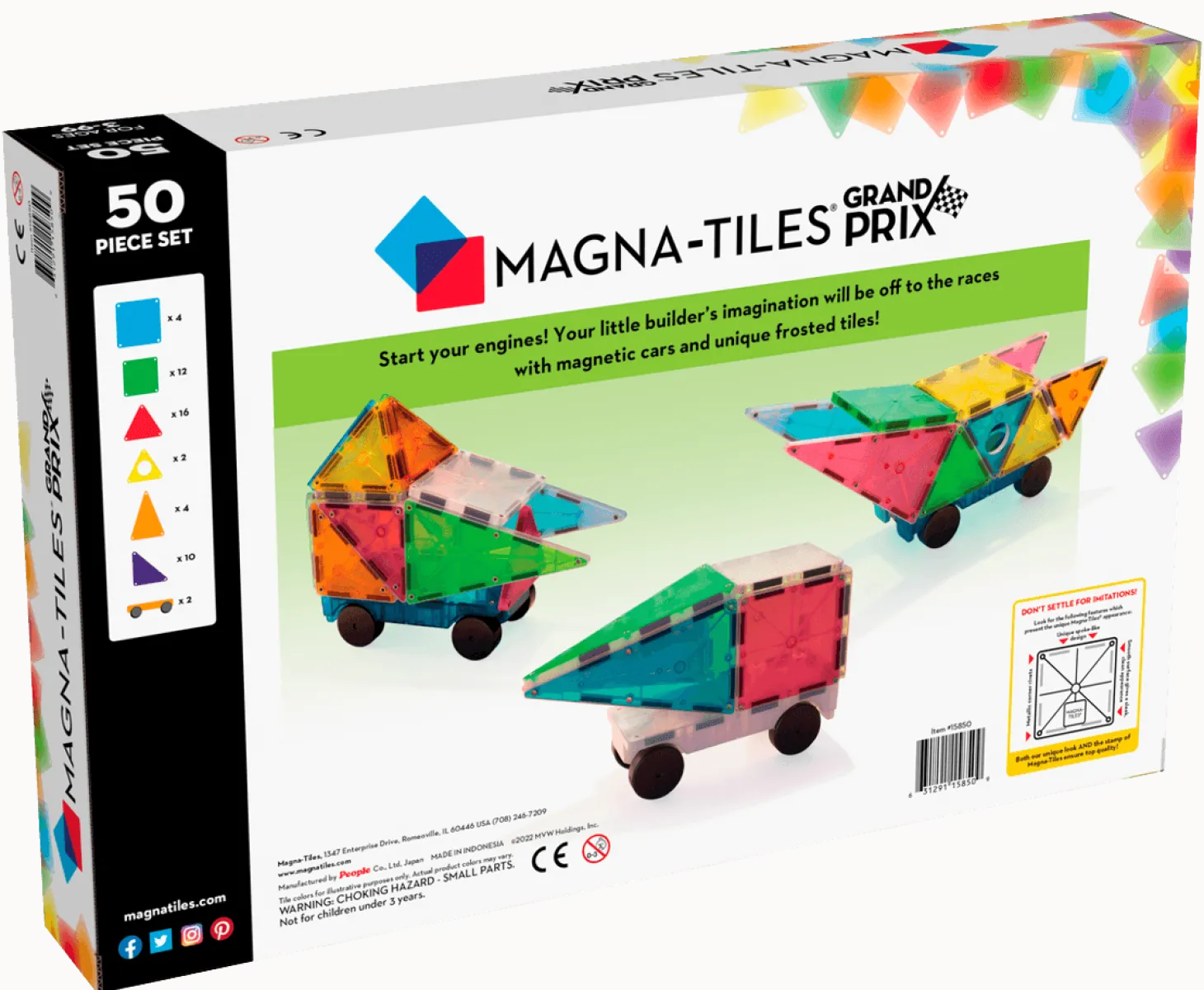 Klocki Magnetyczne Grand Prix 50 el.