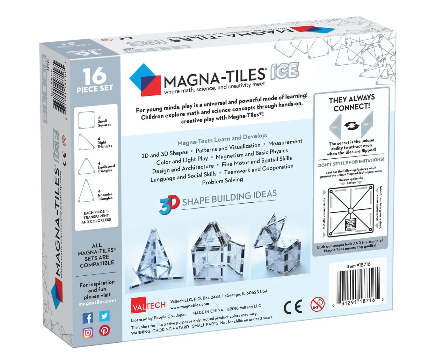 Klocki magnetyczne ICE 16 el.