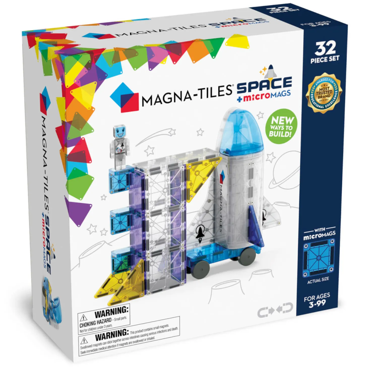 Klocki Magnetyczne Kosmos 32 el.