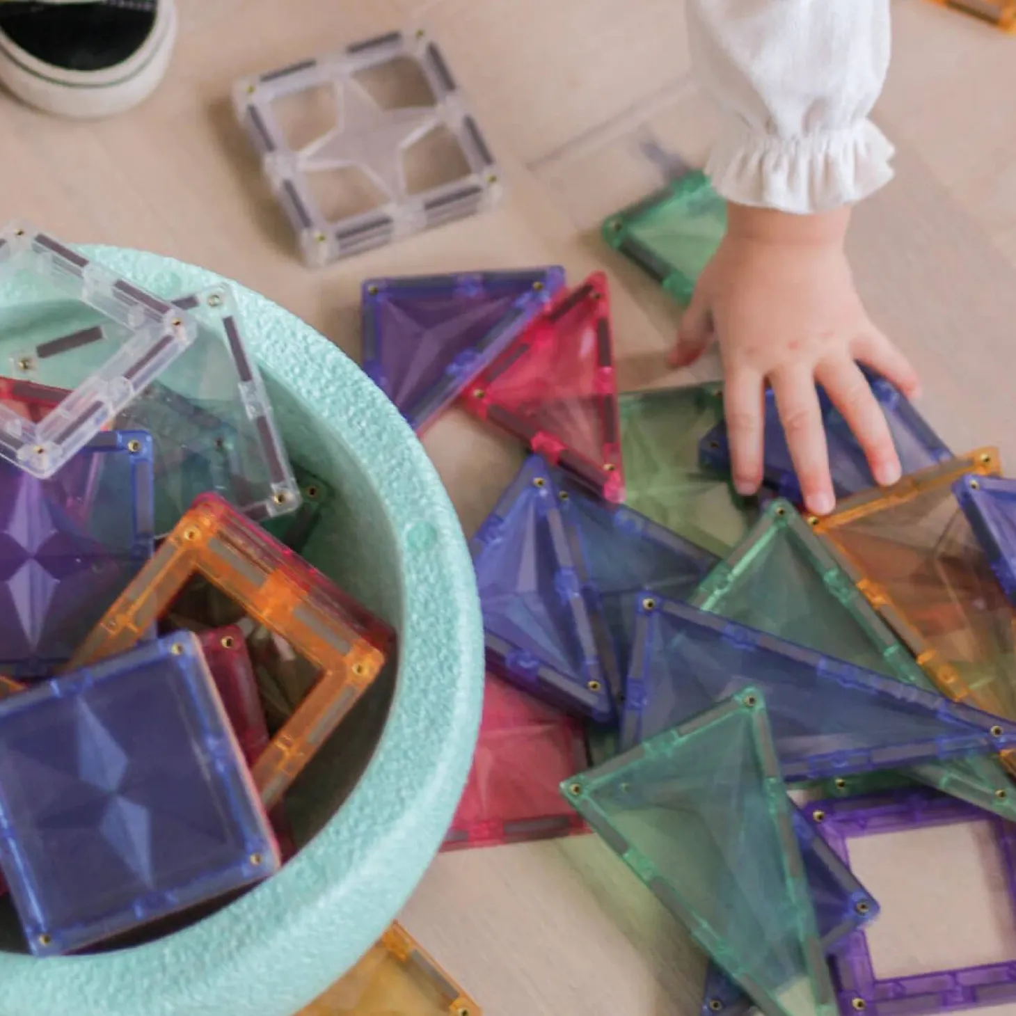 Klocki magnetyczne Large Creative Pack Pastel - 125 el.