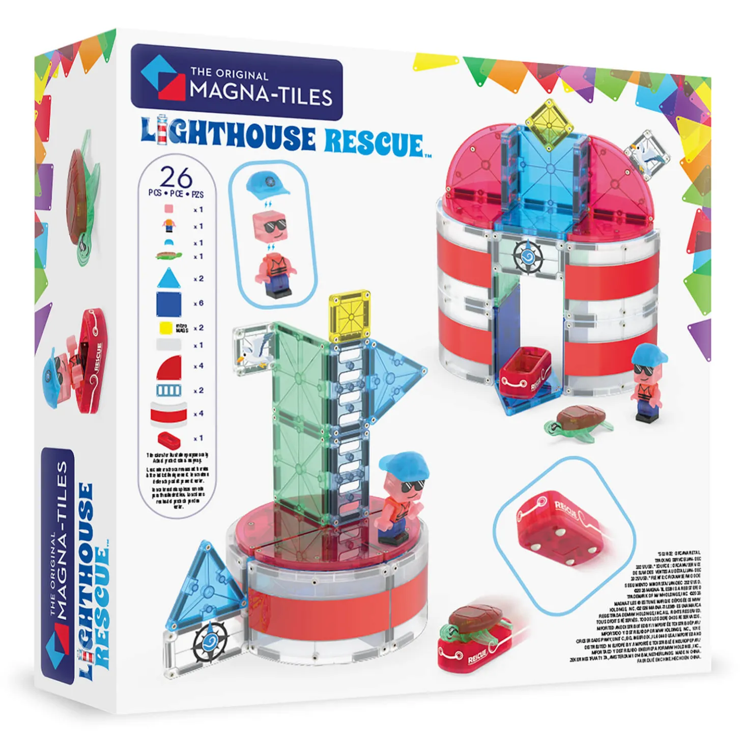 Klocki Magnetyczne Lighthouse Rescue, 26 el.