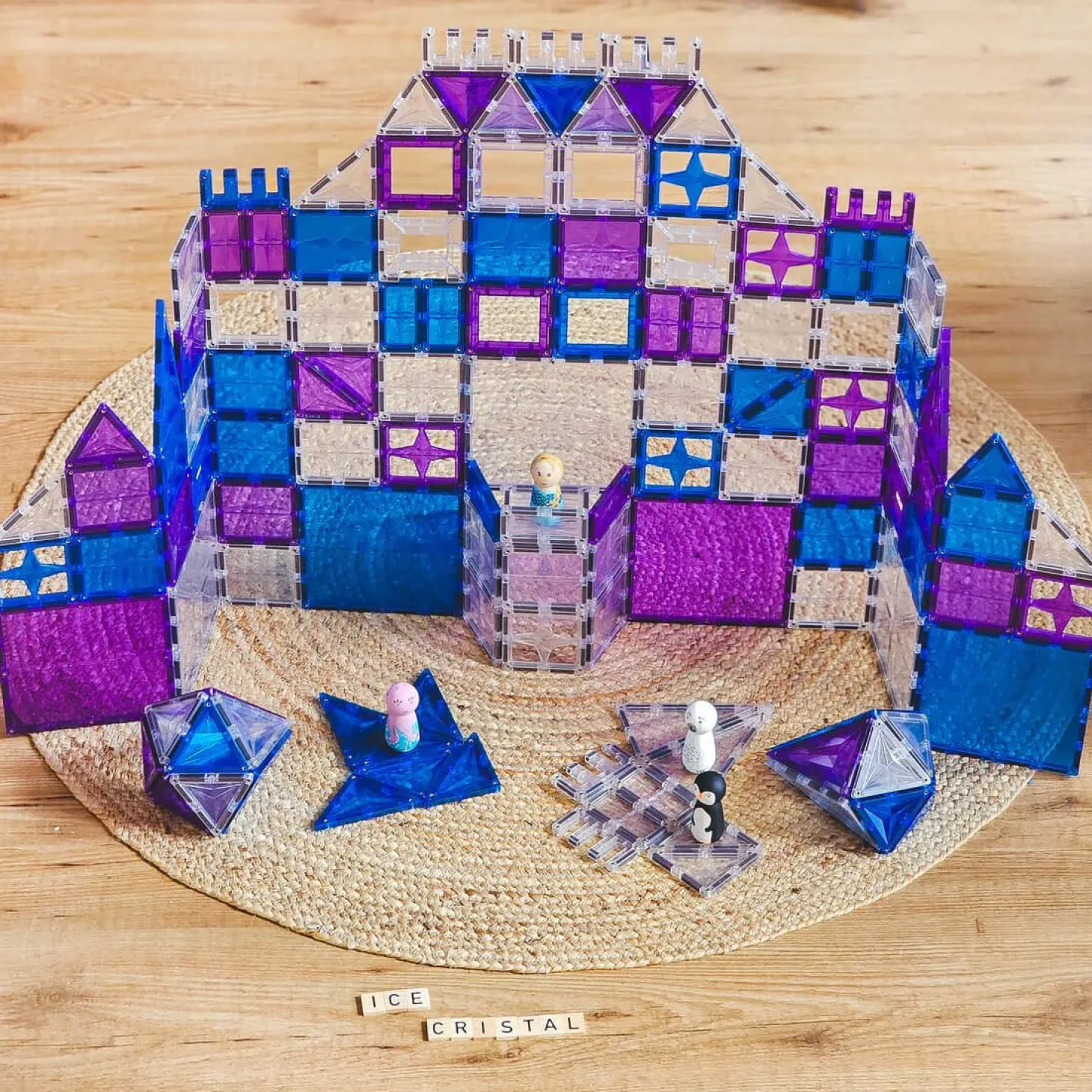 Klocki magnetyczne Mega Ice Crystal Pack - 180 el.
