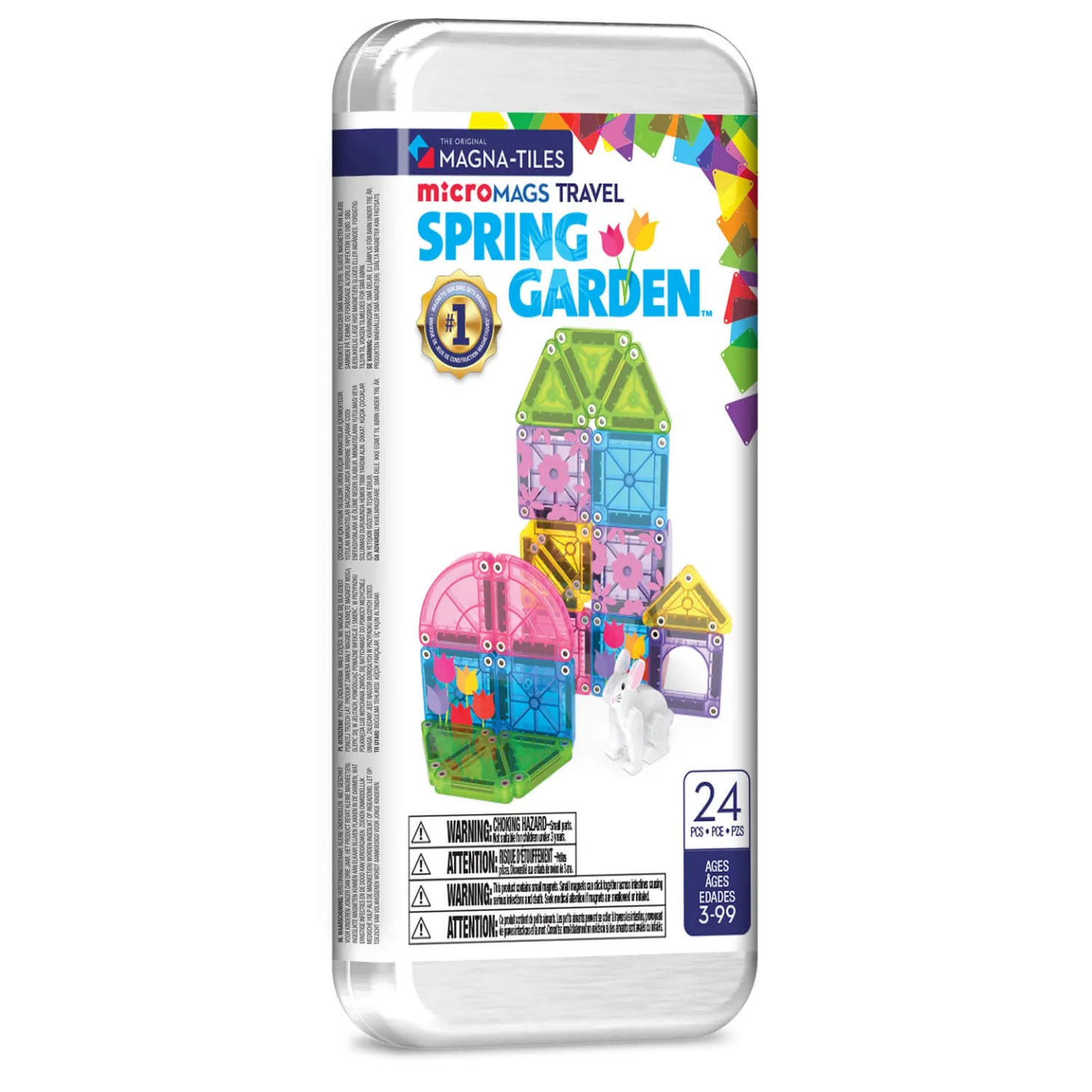 Klocki Magnetyczne microMAGS Spring Garden Travel 24 el.