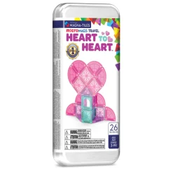 Klocki Magnetyczne microMAGS Heart to Heart Travel 26 el.
