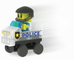Klocki magnetyczne Patrol Policji 20 el.