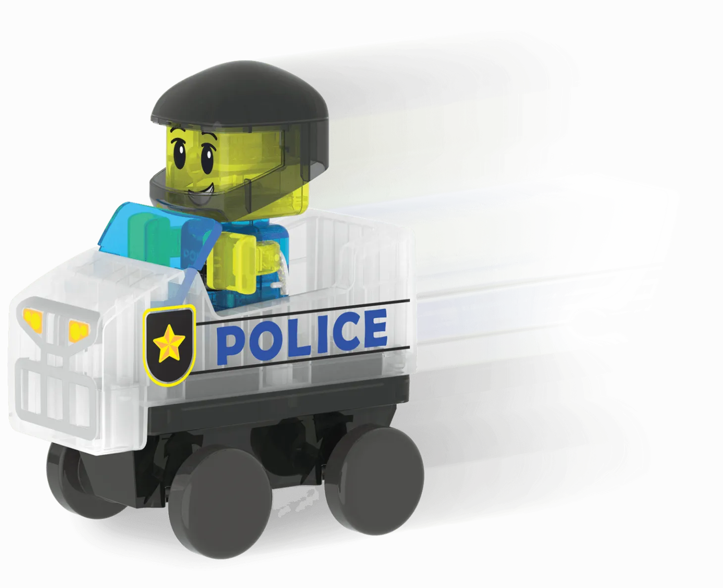 Klocki magnetyczne Patrol Policji 20 el.