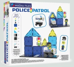 Klocki magnetyczne Patrol Policji 20 el.