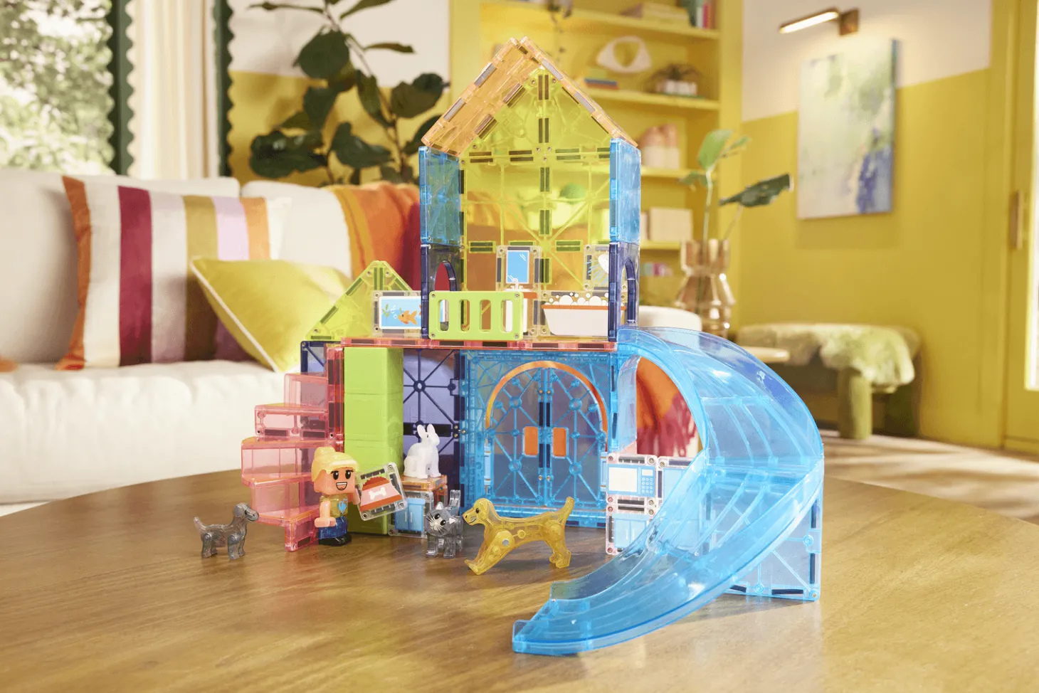 Klocki Magnetyczne Pet Playhouse 50 el.