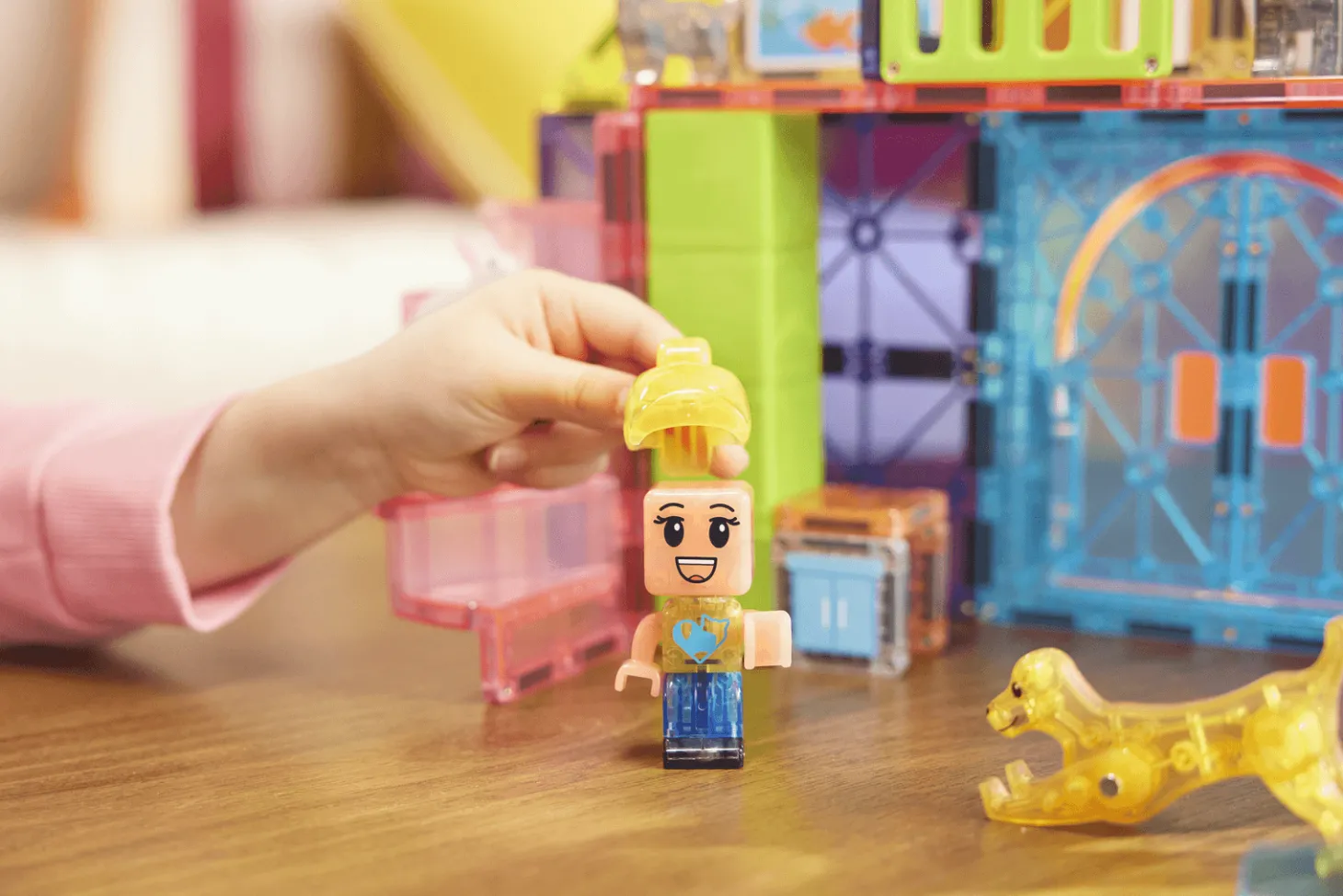 Klocki Magnetyczne Pet Playhouse 50 el.