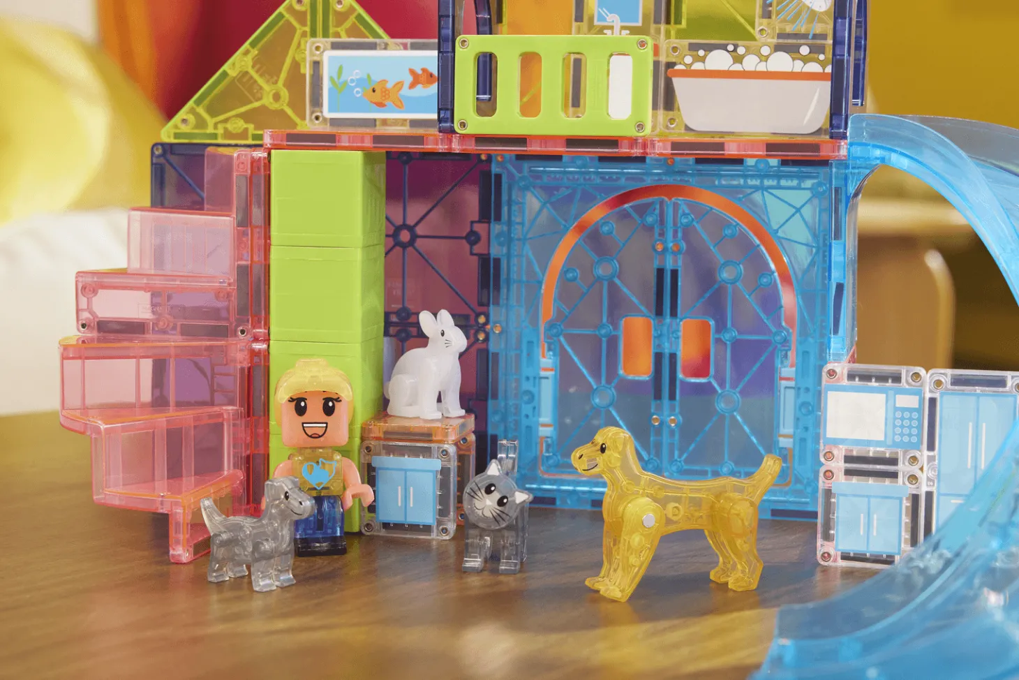 Klocki Magnetyczne Pet Playhouse 50 el.