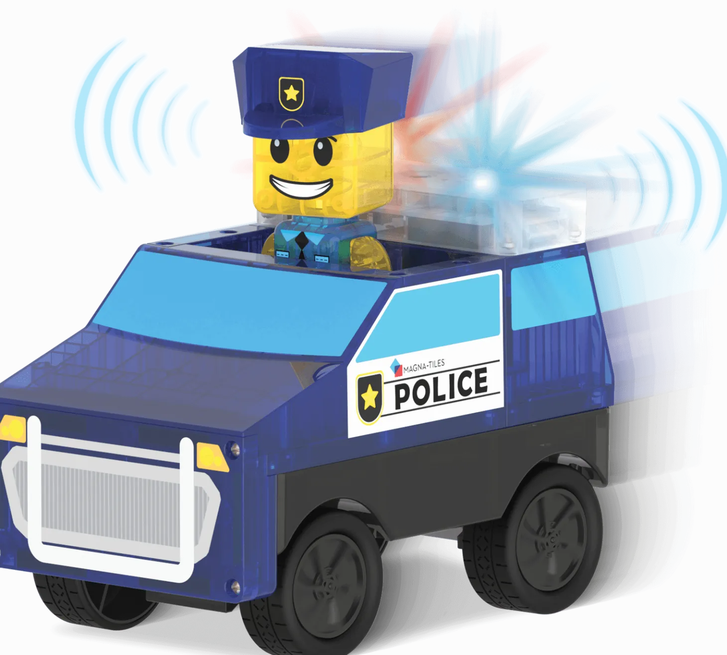Klocki Magnetyczne Police Station 35 el.