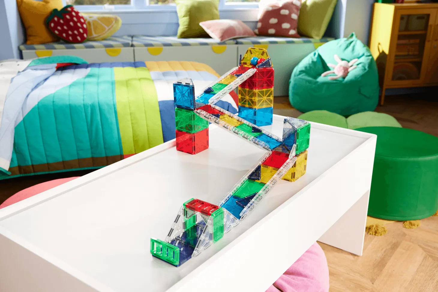 Klocki magnetyczne Rail Racers XL 90 el.