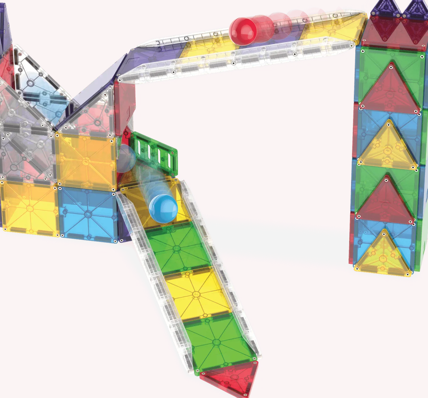 Klocki magnetyczne Rail Racers XL 90 el.