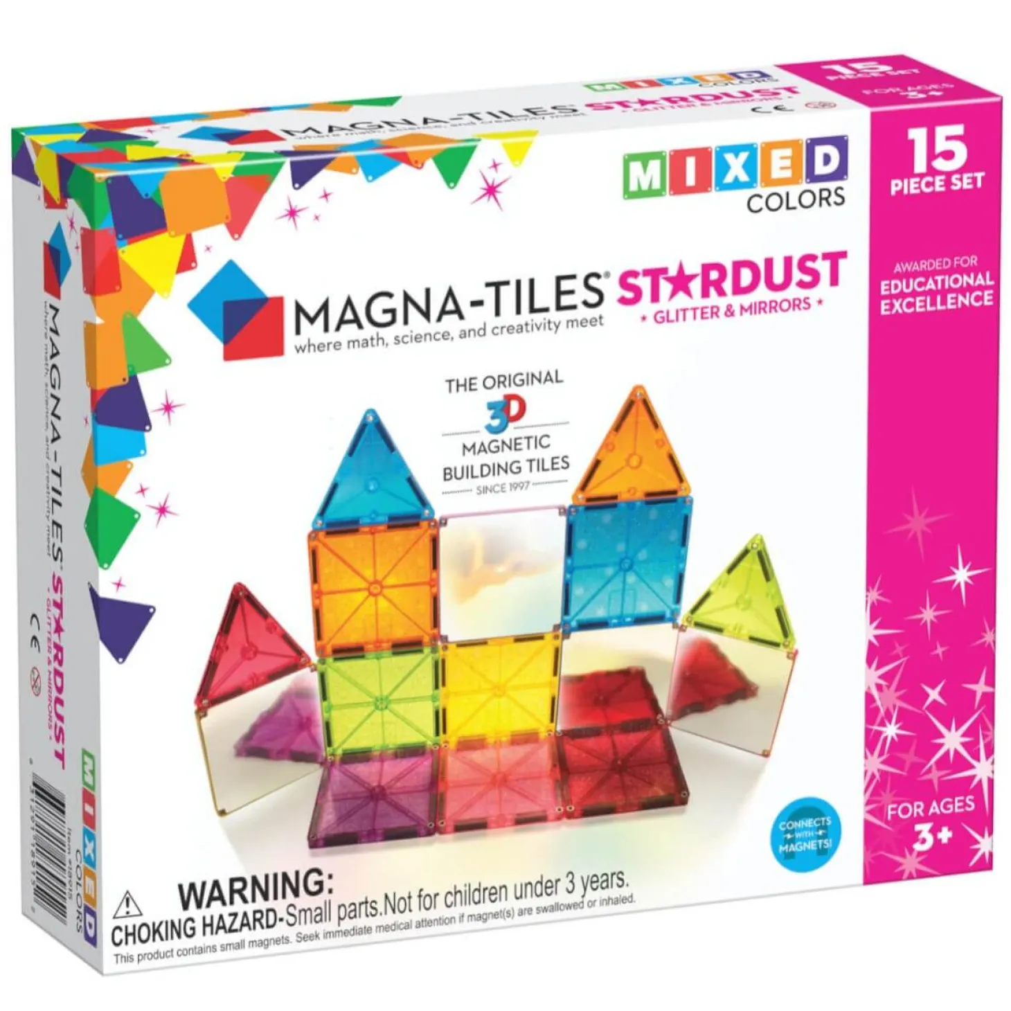 Klocki Magnetyczne Stardust 15 el.