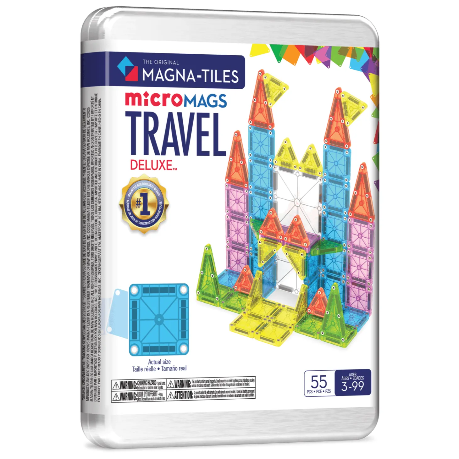 Klocki Magnetyczne Travel microMAGS XL 55 el.