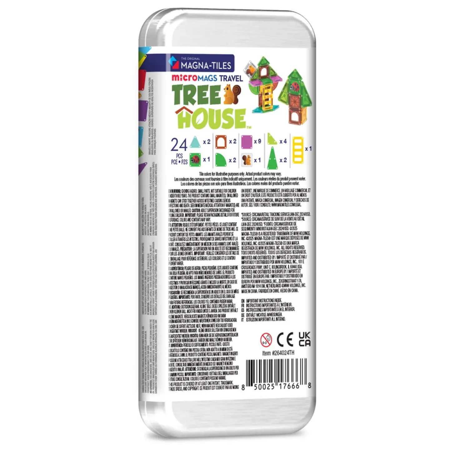 Klocki Magnetyczne Travel Treehouse 24 el.