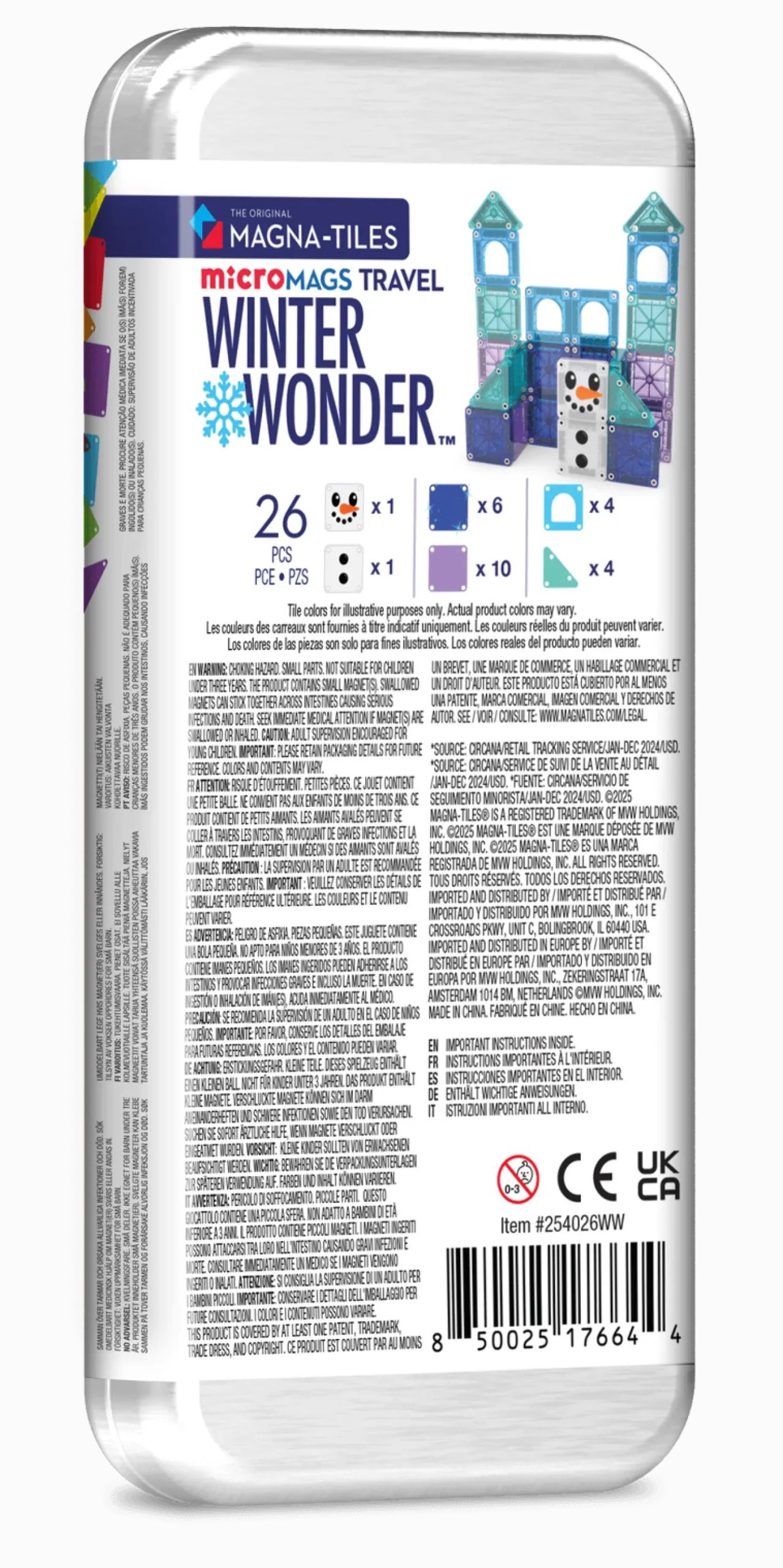 Klocki Magnetyczne Travel Winter Wonder 26 el.