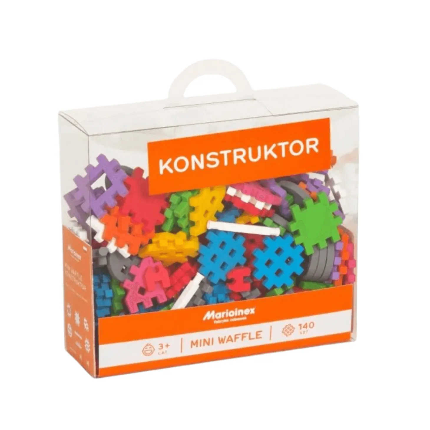 Klocki waffle MINI konstruktor 140 szt.