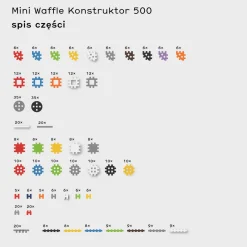 Klocki Waffle MINI Konstruktor 500 szt.