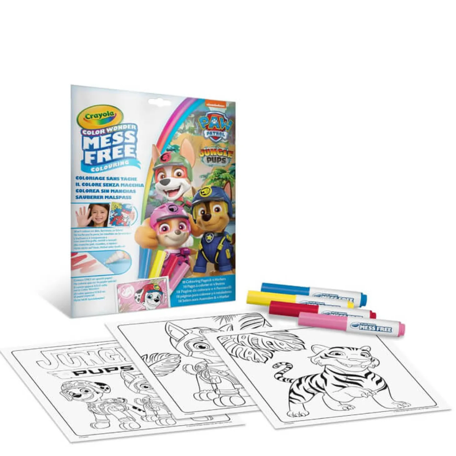 Kolorowanka dla dzieci i 4 niebrudzące magiczne flamastry Color Wonder Mess Free Psi Patrol 3+