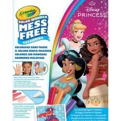 Kolorowanka dla dzieci i 4 niebrudzące magiczne flamastry Color Wonder Mess Free Księżniczki Disneya 3+
