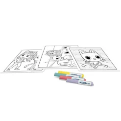 Kolorowanka dla dzieci i 4 niebrudzące magiczne flamastry Color Wonder Mess Free Koci Domek Gabi 3+