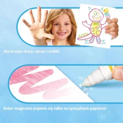 Kolorowanka dla dzieci i 4 niebrudzące magiczne flamastry Color Wonder Mess Free Kraina Lodu 3+