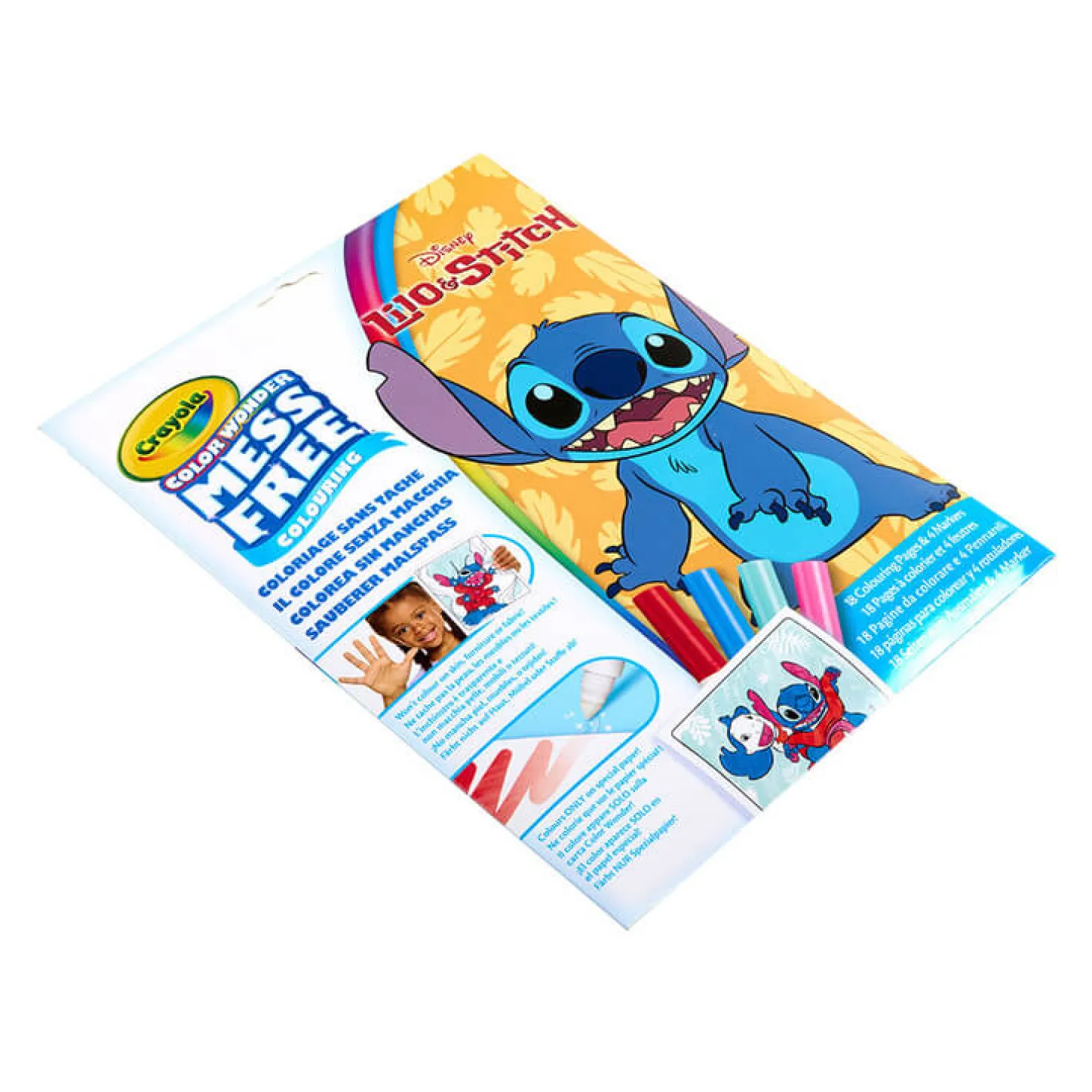 Kolorowanka dla dzieci i 4 niebrudzące magiczne flamastry Color Wonder Mess Free Lilo i Stitch 3+
