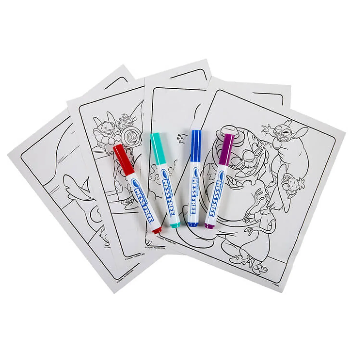 Kolorowanka dla dzieci i 4 niebrudzące magiczne flamastry Color Wonder Mess Free Lilo i Stitch 3+