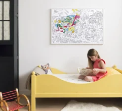 Kolorowanka 100x70cm DINOZAURY