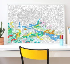 Kolorowanka 100x70cm DŻUNGLA