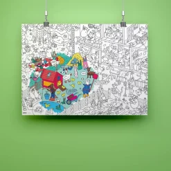 Kolorowanka 100x70cm FARMA